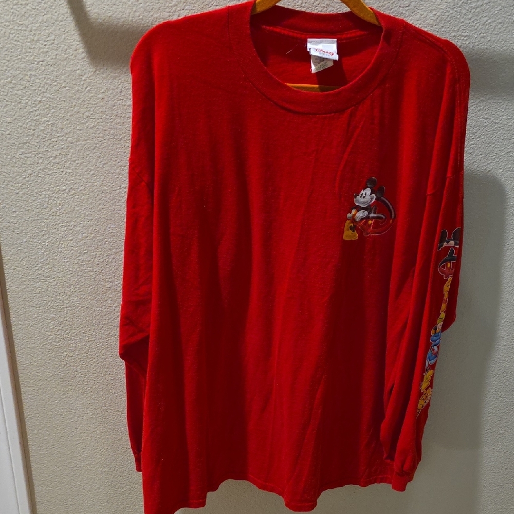 Disney Red Mickey Mouse Graphic Tee